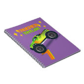 Carnet L'écraser MONSTER CAMION Anniversaire de enfant NO (Côté Droit)