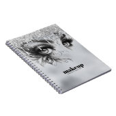 Carnet Lecteur d'argent à goutte de maquillage de glam (Côté Droit)