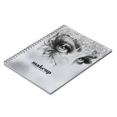 Carnet Lecteur d'argent à goutte de maquillage de glam (Côté gauche)