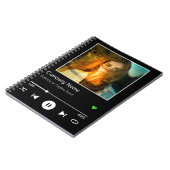 Carnet Lecteur de Musique de Couverture d'Album Noir Mode (Côté gauche)