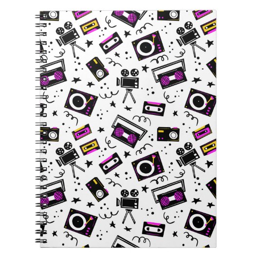 Carnet Lecteur de musique, magnétophone, bande vidéo, cam (Devant)