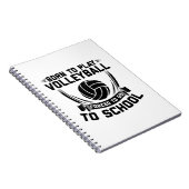 Carnet Lecteur de volley-ball, Discours | Cadeau Sport Co (Côté Droit)