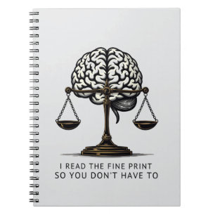 Carnet Lecteur d'impression fine - Brain & Justice Editio