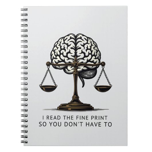 Carnet Lecteur d'impression fine - Brain & Justice Editio (Devant)