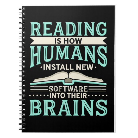 Carnet Lecteur Lecture Cadeau Nouveau Cerveau (Devant)