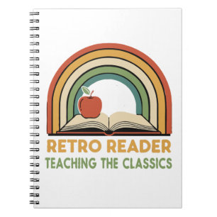 Carnet Lecteur Rétro Enseignement des Classiques Vintag