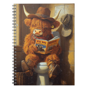 Carnet Lecteur solitaire La réflexion d'un cowboy