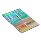 Carnet Lecteurs de crème glacée en métal brossé mure (Côté Droit)