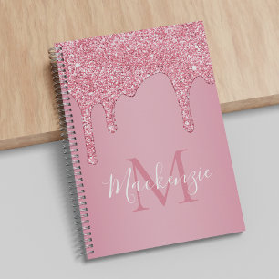 Carnet Lecteurs de Parties scintillant à étincelles rose