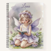 Carnet Lecture de Fée Violette sur Fleurs d'Herbe Personn (Devant)