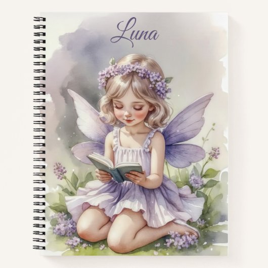 Carnet Lecture de Fée Violette sur Fleurs d'Herbe Personn (Devant)