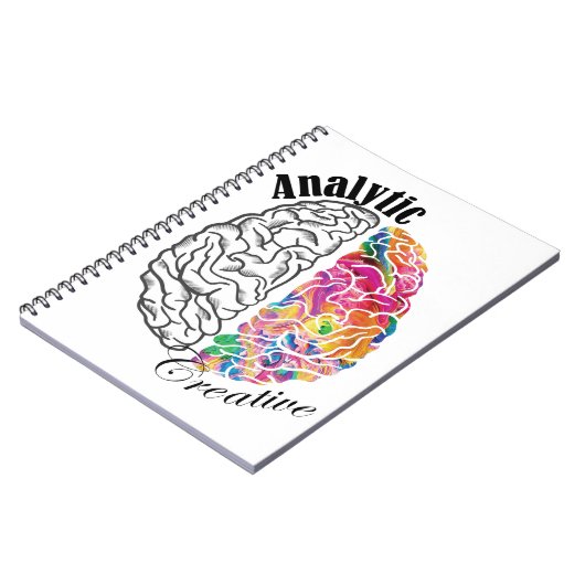 Carnet Left Brained Right Brained Analytic Creative Brain (Côté gauche)