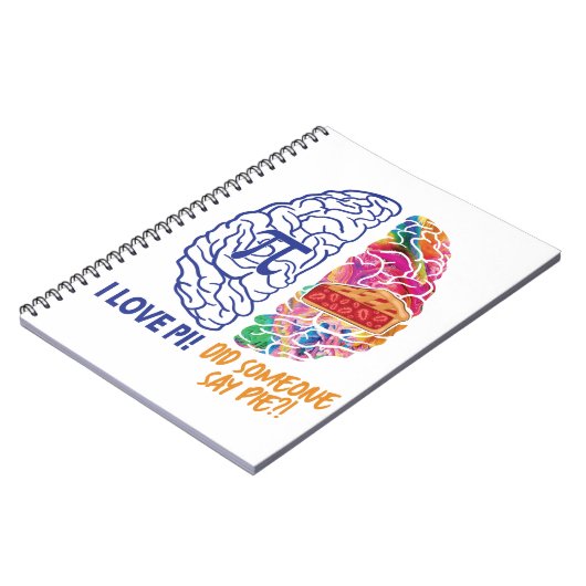 Carnet Left Brained Right Brained Funny Pi (Côté gauche)