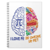 Carnet Left Brained Right Brained Funny Pi (Devant)