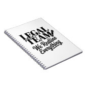Carnet Legal Team – We Redline Everything (Côté Droit)