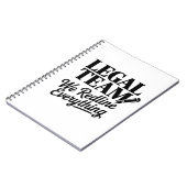 Carnet Legal Team – We Redline Everything (Côté gauche)