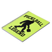 Carnet Légende drôle de Bigfoot Pickleball (Côté gauche)