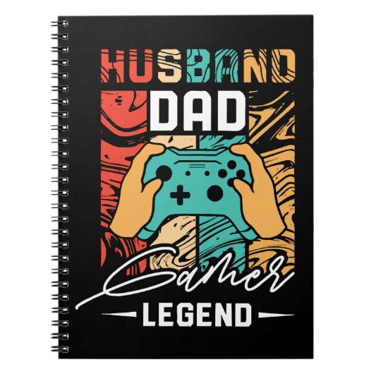 Carnet Légende du jeu vidéo mari papa (Devant)