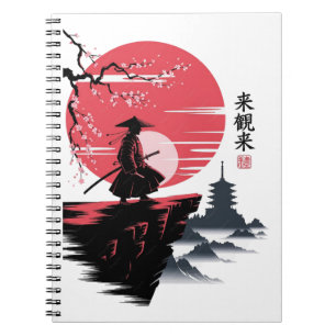 Carnet Légendes de samouraïs guerriers japonais vintage 2