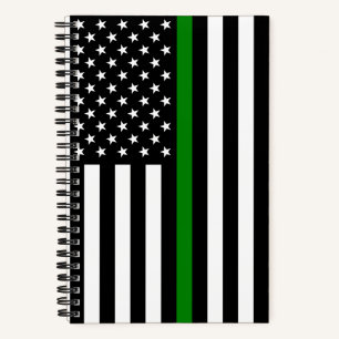 Carnet Légère ligne verte : Anciens combattants patriotiq