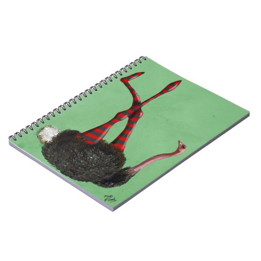 Carnet Leggings rayés d'autruche (Côté gauche)