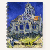 Carnet L'église d'Auvers, par Vincent Van Gogh (Devant)