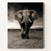 Carnet L'éléphant en fuite (Dos)