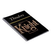 Carnet L'Emblème luxueux du Noble Chevalier (Côté Droit)