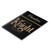 Carnet L'Emblème luxueux du Noble Chevalier (Côté gauche)