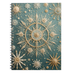 Carnet L'Embrace d'or d'hiver : une Serenade de flocon de