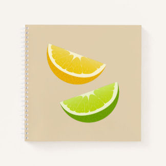 Carnet Lemon & Lime Citrus Spiral Notebook