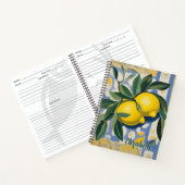 Carnet Lemon Personalized Modern Style Recipe Book (Intérieur)
