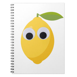 Carnet Lemon, sweet fruit with googly eyes