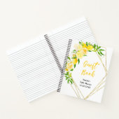 Carnet Lemons and Foliage Baby Shower Guest Book (Intérieur)