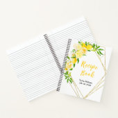 Carnet Lemons and Foliage Recipe Book (Intérieur)