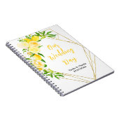 Carnet Lemons and Foliage Wedding Planner (Côté Droit)