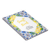 Carnet Lemons Foliage Birthday Mediterranean Guest Book (Côté Droit)