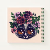 Carnet Lémur de fleurs doux (Dos)