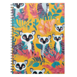 Carnet Lemur Paradise - Design de la jungle