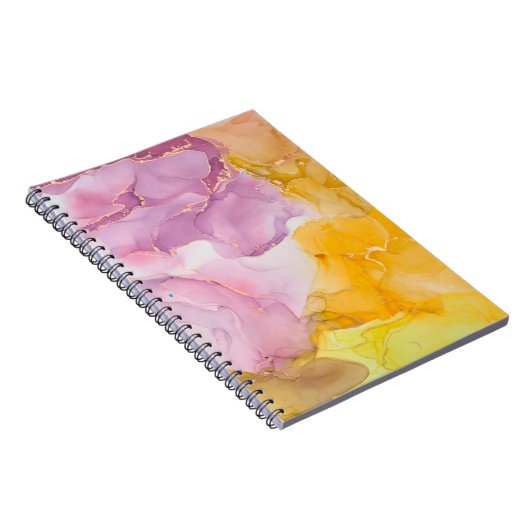 Carnet L'encre d'alcool est translucide. Art fluide. Mode (Côté Droit)