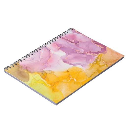 Carnet L'encre d'alcool est translucide. Art fluide. Mode (Côté gauche)