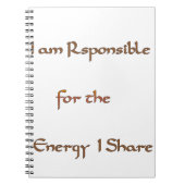 Carnet L'énergie à l'intérieur : l'énergie compte (Devant)