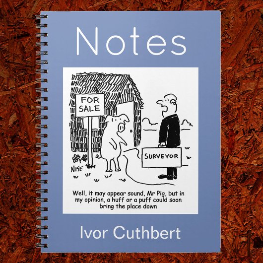 Carnet L'enquêteur du bâtiment regarde la maison de M. Pi