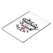 Carnet L'enseignement est un travail de coeur apprécié pa (Côté gauche)