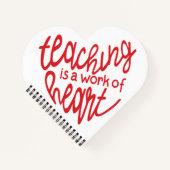 Carnet L'enseignement, un travail de coeur (Devant)