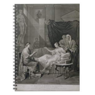 Carnet L'entrevue d'Augustus et de Cléopâtre, gravée
