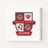 Carnet Leo Birthday Crest™ for July 23-31 (Dos)