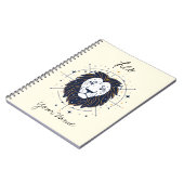 Carnet Léo Constellation minimaliste Ligne Art (Côté gauche)