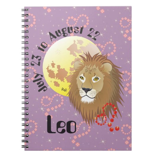 Carnet Leo July 23 à août 22 Notebook (Devant)