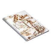 Carnet Léonard de Vinci a esquissé le bloc - notes (Côté Droit)